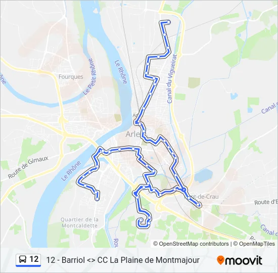 12 Bus Line Map