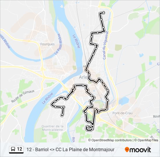 12 bus Line Map