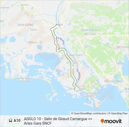 A10 Bus Line Map