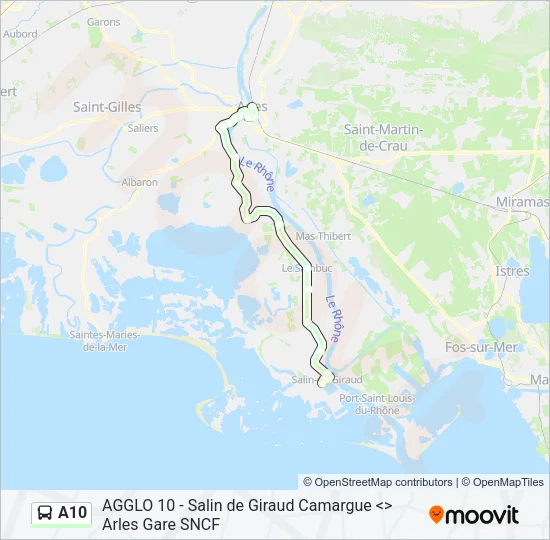 A10 Bus Line Map
