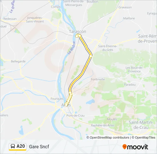A20 Bus Line Map