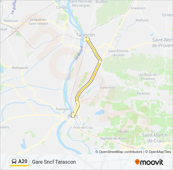 A20 Bus Line Map