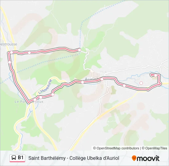 B1 Bus Line Map