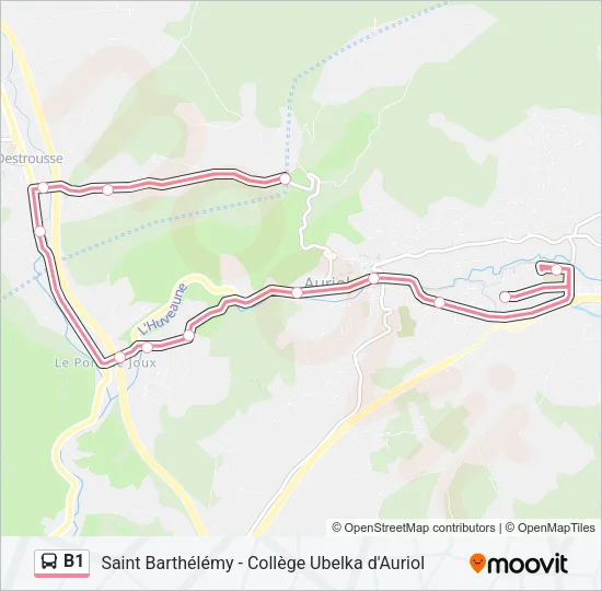 B1 Bus Line Map