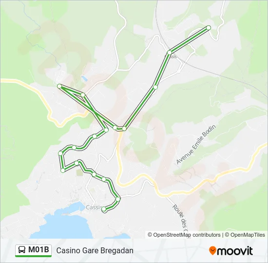 M01B Bus Line Map