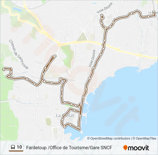 10 Bus Line Map