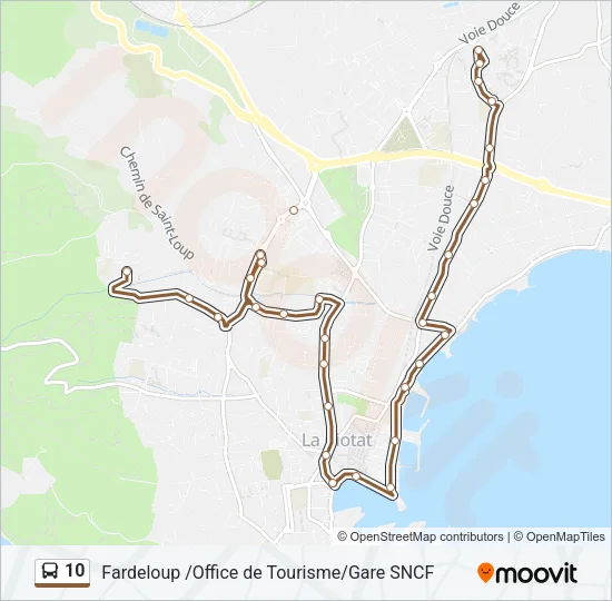 10 Bus Line Map