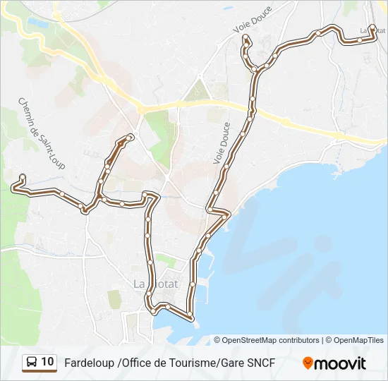 10 Bus Line Map