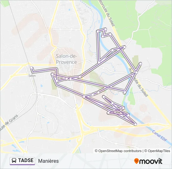 TADSE Bus Line Map