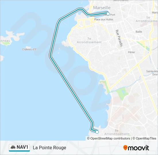 NAV1 Ferry Line Map