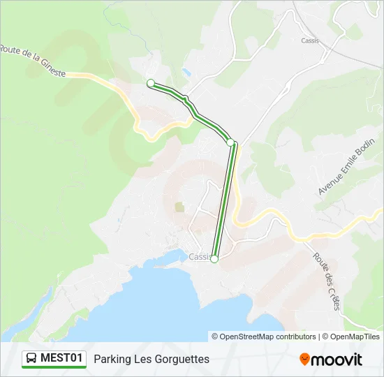 MEST01 Bus Line Map
