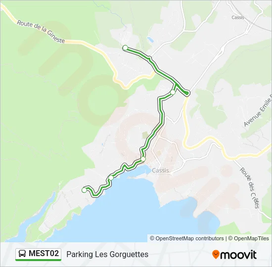 MEST02 Bus Line Map