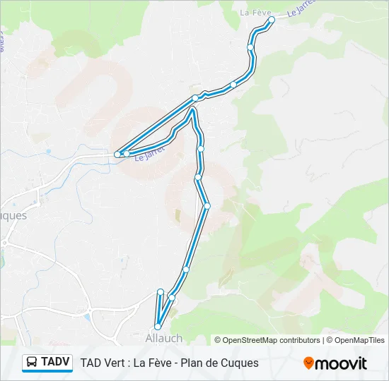 TADV Bus Line Map