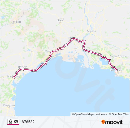 K9 train Line Map