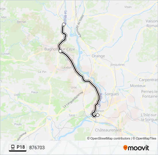 P18 Train Line Map