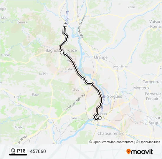 P18 Train Line Map