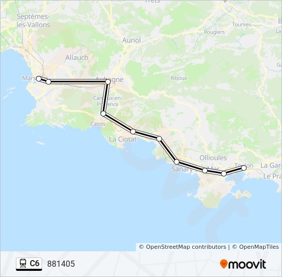 Quelle est l'heure de service de la ligne c6 à hermeland