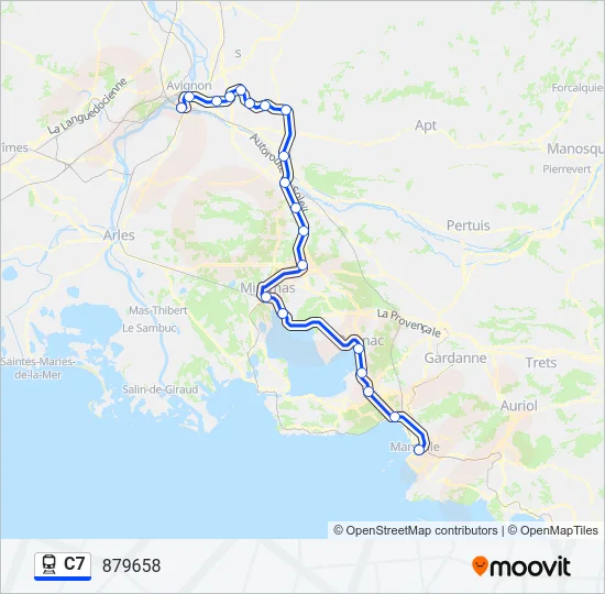 C7 Train Line Map