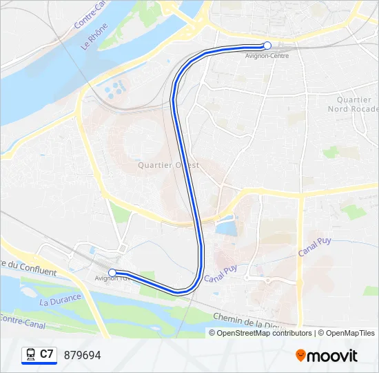 C7 Train Line Map