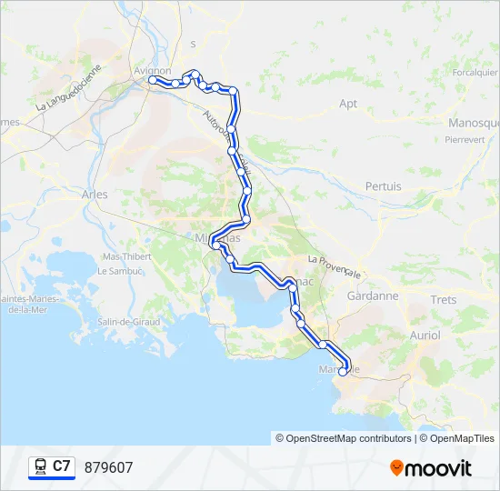 C7 Train Line Map