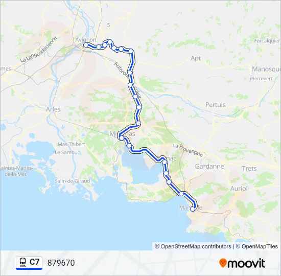 C7 Train Line Map