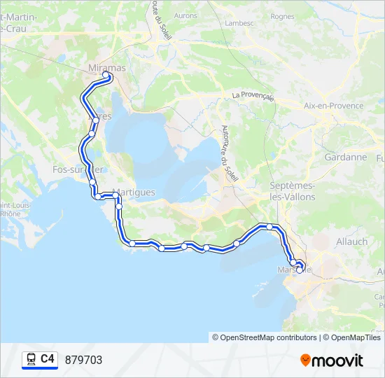 C4 Train Line Map