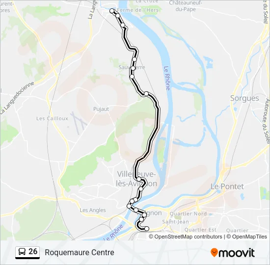 26 Bus Line Map