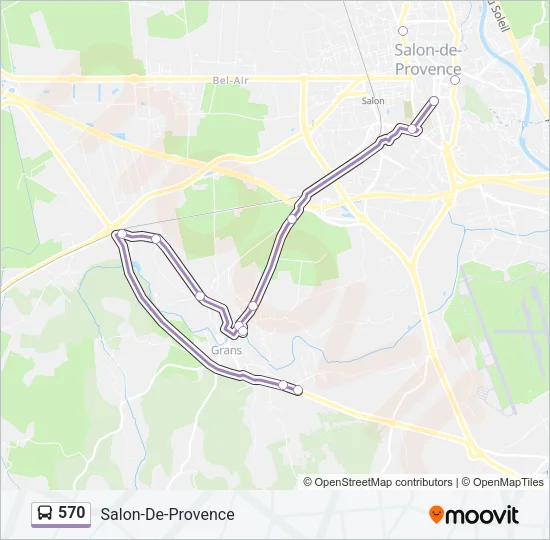 570 Bus Line Map