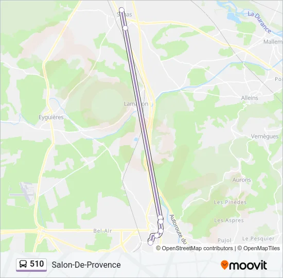 510 Bus Line Map