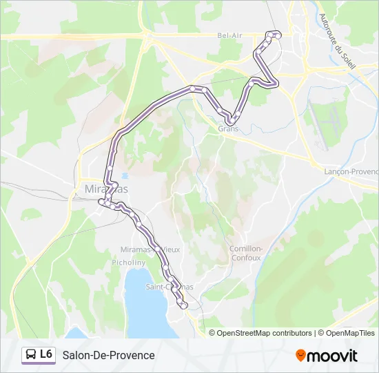 L6 Bus Line Map