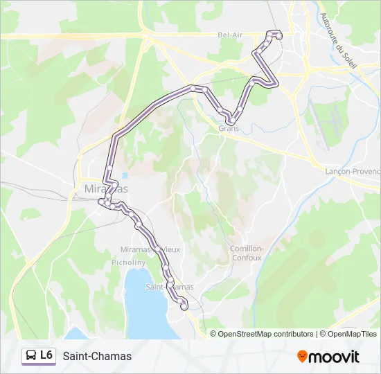 L6 Bus Line Map