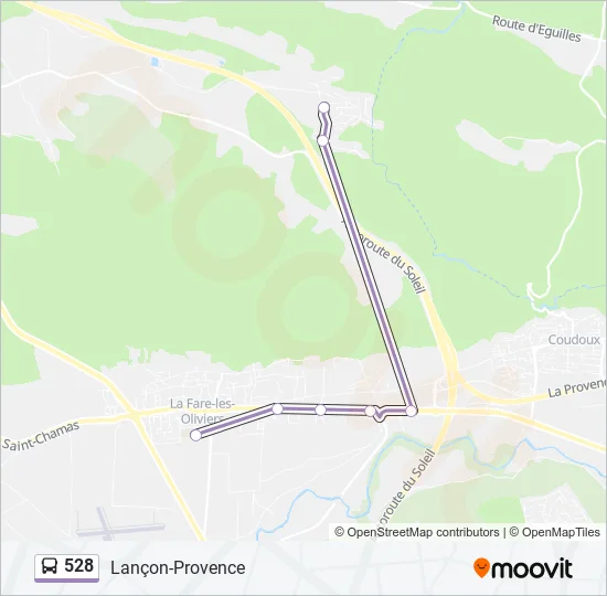 528 Bus Line Map