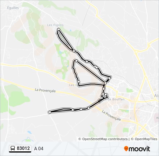 Mapa de 83012 de autobús