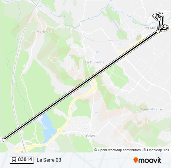 83014 bus Line Map