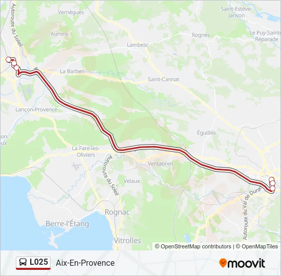 L025 Bus Line Map