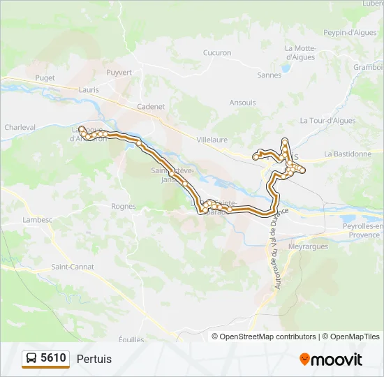 5610 Bus Line Map