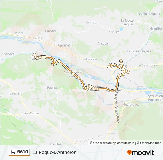 5610 Bus Line Map