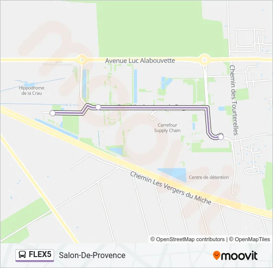 FLEX5 Bus Line Map