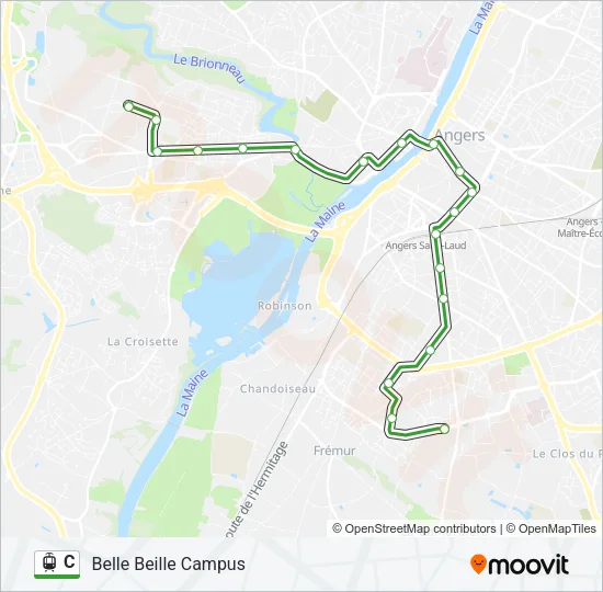C Light Rail Line Map
