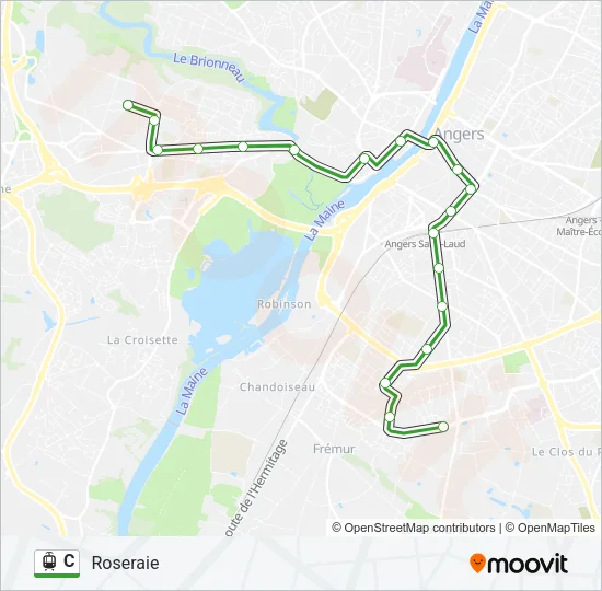 C Light Rail Line Map