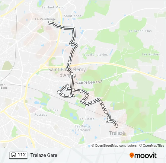112 Bus Line Map
