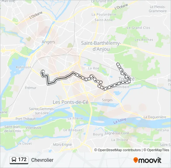172 Bus Line Map
