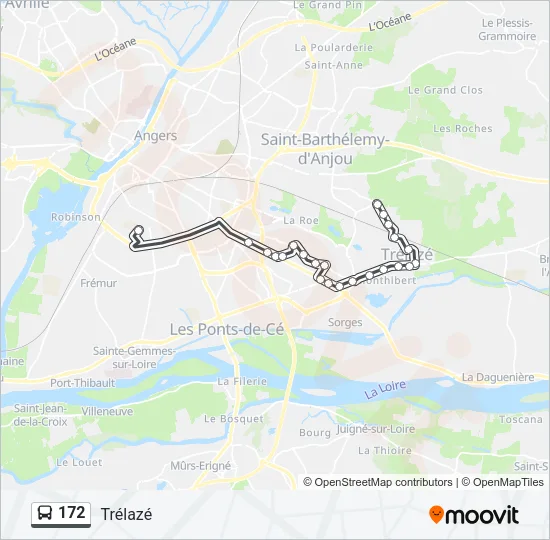 172 Bus Line Map