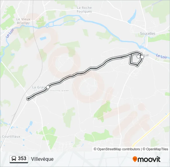 353 Bus Line Map