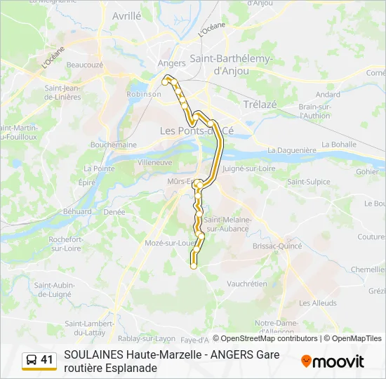 41 Bus Line Map