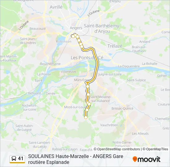 41 Bus Line Map