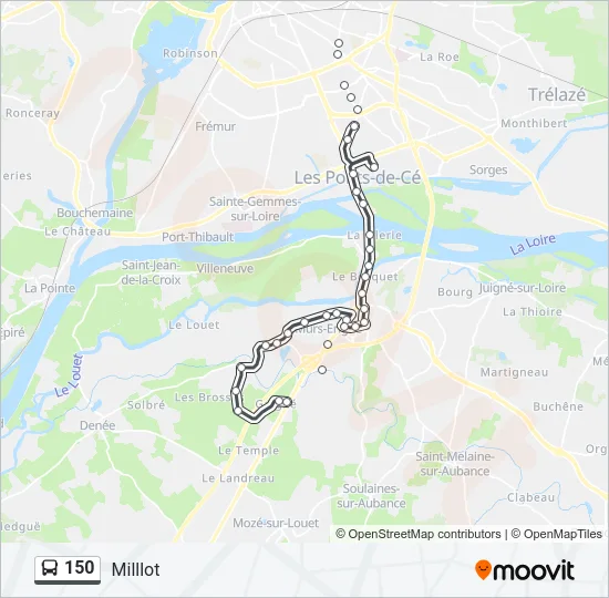 150 Bus Line Map