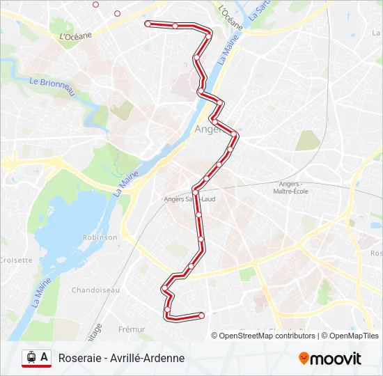 A Light Rail Line Map