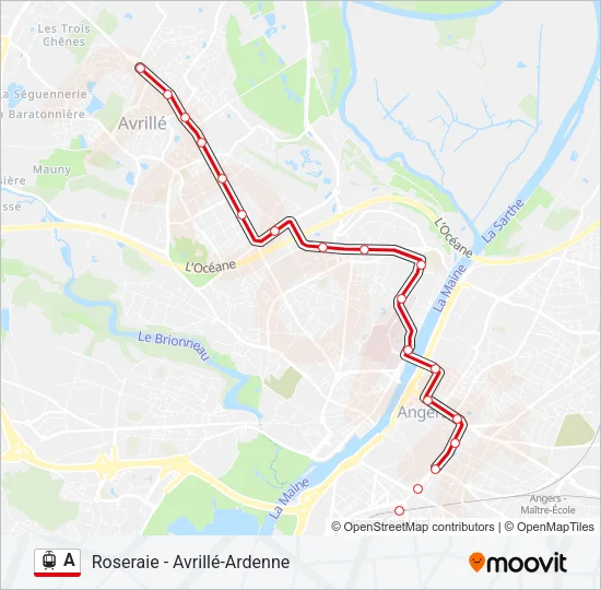 A Light Rail Line Map