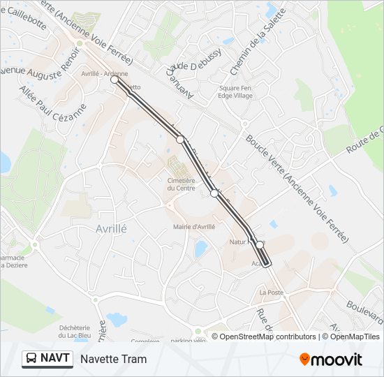 NAVT Bus Line Map